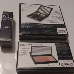 Makeup Essentials Set with Eye Primer and Cheek Palette - Black Packaging